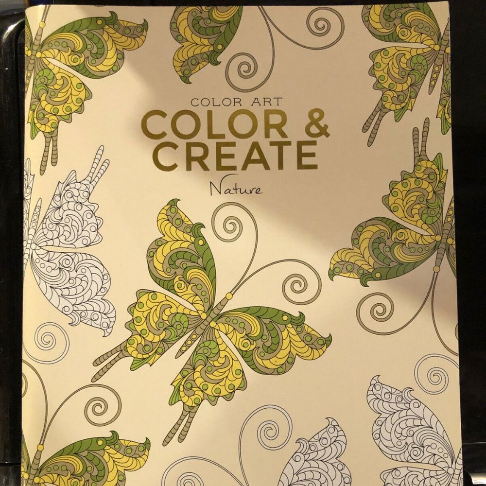 Color Art Color & Create Nature Adult Coloring Book